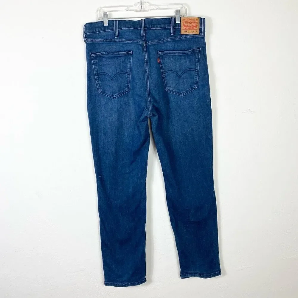 Levi’s 541 Medium Wash Athletic Fit Tapered Slim Jeans 40:34